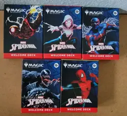 SDCC 2025 Magic The Gathering Marvel Spider-Man Welcome Deck - Complete Set! - Image 1