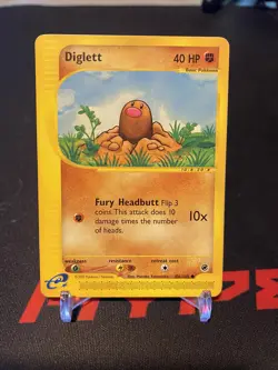 DIGLETT - 106/165 - Expedition Base Set - Common - Pokemon Card - NM - Image 1