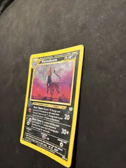 Houndoom Neo Revelation MP - Holo Rare 8/64 SWIRL- Pokemon Card - Image 3