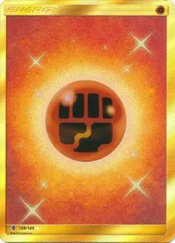Pokemon Card: FIGHTING ENERGY 169/145 Guardians Rising Holo Secret Rare NM - Image 1