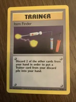 Pokemon TCG Base Set Item Finder 74/102 Regular Rare Card LP Vintage - Image 4