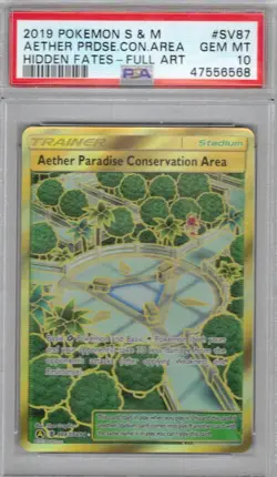 Pokemon Card : PSA 10 Gem Mint Aether Paradise Conservation Area SV87/SV94 - Image 1