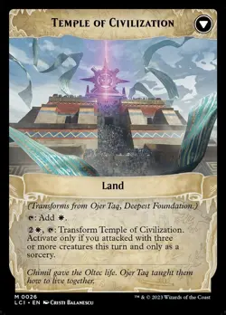 MTG The Lost Caverns of Ixalan - 0026 Ojer Taq, Deepest Foundation - Image 2