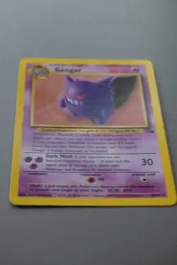Pokemon WOTC 1999 Card - Gengar - Fossil Set - Non-Holo Rare - 20/62 - Image 2