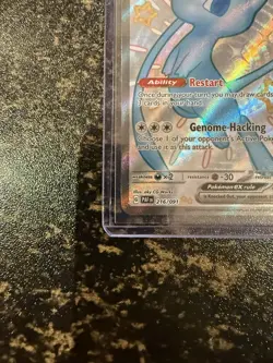 Pokemon Mew EX TCG Scarlet Violet Paldean Fates Full Art Card 216/091 - Image 3