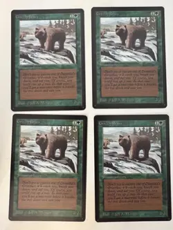 Magic the Gathering MTG Grizzly Bears Beta NM- Playset (4) (Beta Bob) - Image 1