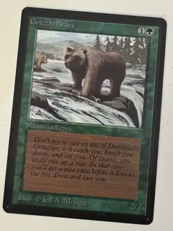 Magic the Gathering MTG Grizzly Bears Beta NM- Playset (4) (Beta Bob) - Image 2