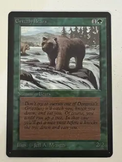 Magic the Gathering MTG Grizzly Bears Beta NM- Playset (4) (Beta Bob) - Image 4