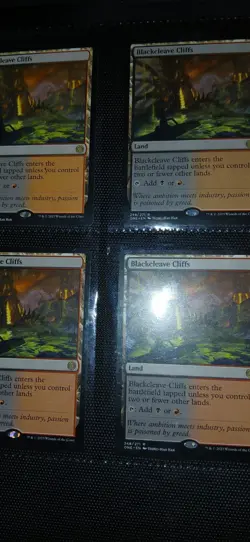 Mtg X4 Blackcleave Cliffs Nm Playset Rare All 4 Magic The Gathering - Image 1