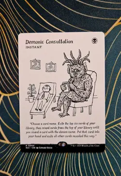 Demonic Consultation # 4 MTG SLD Secret Lair Countdown Kit 2025 NM - Image 1