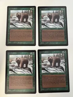 Magic the Gathering MTG Grizzly Bears Beta NM Playset (4) (Beta Bob) - Image 1