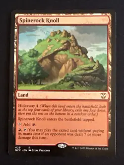 1x Spinerock Knoll (429) Commander: Streets of New Capenna LP MTG Magic x1 MKE - Image 1