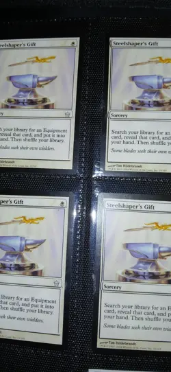 Mtg X4 Steelshaper's Gift All 4 Playset Fifth Dawn Nm - Image 1