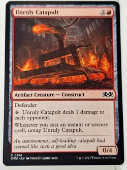 Unruly Catapult - Wilds of Eldraine - Magic the Gathering MTG Nice! - Image 1