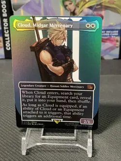 Magic: The Gathering -Final Fantasy- Cloud, Midgar Mercenary Borderless Foil -NM - Image 1