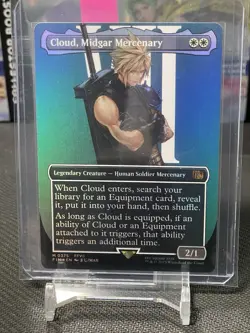 Magic: The Gathering -Final Fantasy- Cloud, Midgar Mercenary Borderless Foil -NM - Image 3