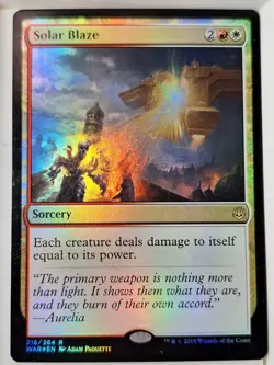 Solar Blaze - FOIL - War Of The Spark - Magic the Gathering MTG Nice! - Image 1