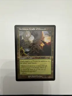 Yavimaya Cradle of Growth Retro Frame MTG Magic The Gathering Lightly Played - Image 1