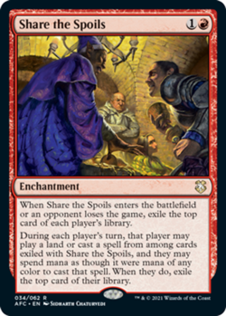 1x Share the Spoils NM-Mint, English Commander: Adventures in the Forgotten Real - Image 1