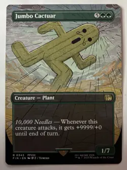 Jumbo Cactuar (Borderless) Final Fantasy Regular Rare 0343 - Image 1