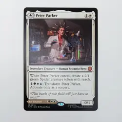 Peter Parker MTG Mythic Rare Magic: The Gathering Marvel Spider-Man Amazing - Image 1