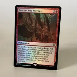 MTG Descent into Avernus - Foil - CLB NM - Image 1