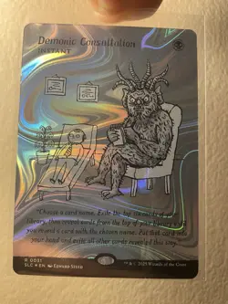 Demonic Consultation - Secret Lair Halo Foil Encyclopedia of Magic Mtg R0031 - Image 2
