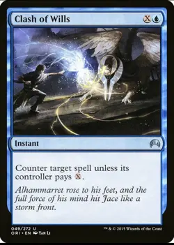 X 1 Clash of Wills NM Magic Origins 049 MTG Magic The Gathering - Image 1