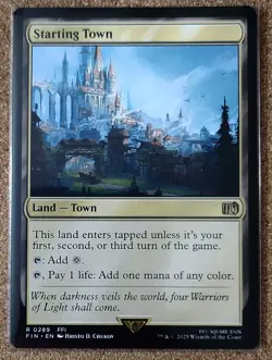 MTG Final Fantasy Starting Town Land-Town R0289 Pack Fresh - Image 3