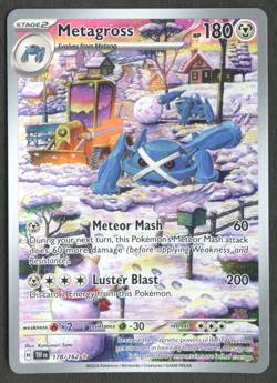 Pokemon TCG: Metagross 178/162 Temporal Forces Illustration Rare - Image 1