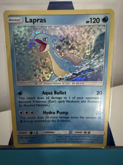 Pokemon TCG Lapras McDonald's 2019 Promos Holo Card 5/12 - Image 1