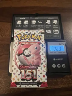 Pokemon 151 Booster Pack Lot Collection Of 13 All HEAVY 22.72-22.93 Grams! - Image 2
