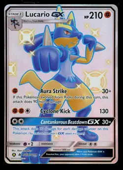 Pokemon Lucario GX SV64/SV94 Sun & Moon Hidden Fates Shiny Vault Near Mint - Image 1