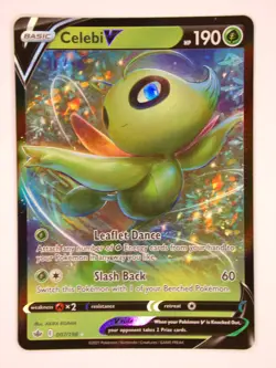 x1 Celebi V - 007/198 - Ultra Rare Pokemon SS06 Chilling Reign M/NM - Image 1