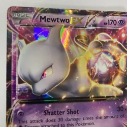 Pokemon TCG Mewtwo EX XY Black Star Promos XY107 Holo Promo NM - Image 2