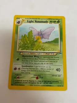 Light Venomoth 53/105 Pokemon Neo Destiny Uncommon Non Holo NM/MINT 2002 box-S2 - Image 1