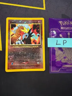 Pokemon TCG Entei WOTC Black Star Movie Promo #34 Reverse Holo 276💎LP💎 - Image 1
