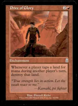 MTG Price of Glory LP Light Play Odyssey [37] - Image 1