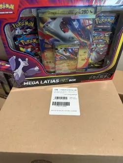 Pokemon TCG Mega Latias ex COLLECTION BOX CASE Factory Sealed 6 Boxes - Image 1