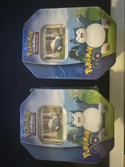 Pokemon GO TCG: SNORLAX Tin Box (2 total) Sealed (See Description) 820650850776 - Image 1