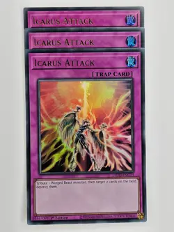 Yu Gi Oh - 3x L5DD-ENC23 Icarus Attack - Ultra Rare - Image 1