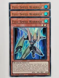 Yu Gi Oh - 3x L5DD-ENY01 Full-Speed Warrior - Ultra Rare - Image 1