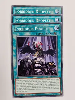 Yu Gi Oh - 3x L5DD-ENY29 Forbidden Droplet - Common - Image 1