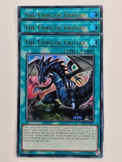 Yu Gi Oh - 3x LCKC-EN037 The Fang of Critias - Ultra Rare - Image 1