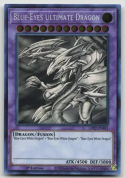 Yugioh Blue-Eyes Ultimate Dragon GFP2-EN181 Ghost Rare 1st Edition LP - Image 1