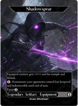 Shadowspear - Full Art Altered Art Custom Proxy Cards - Image 1
