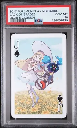 PSA 10 GEM MINT 2017 POKEMON PLAYING CARDS LILLIE, GLADION & LUSAMINE - Image 1