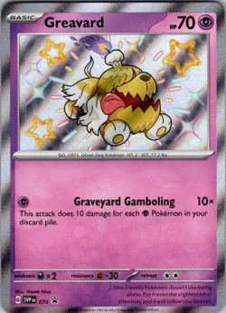 Pokemon | SV: Scarlet & Violet Promo Cards | Greavard - | 070 | NM Holo - Image 1