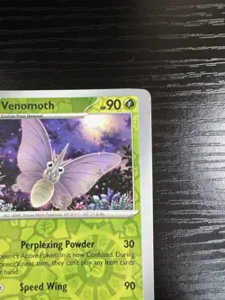 Pokemon Card Error Miscut - Venomoth 049/165 Reverse Holo Scarlet Violet 151 - Image 3