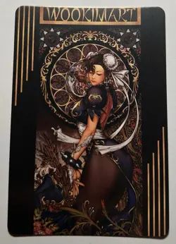 SEXY HEROINE WAIFU Chun Li STREET FIGHTER ACG PRISMATIC HOLOFOIL CARD NM - Image 2